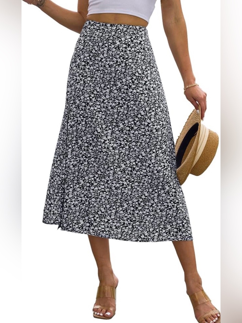 Uniqlo floral skirt